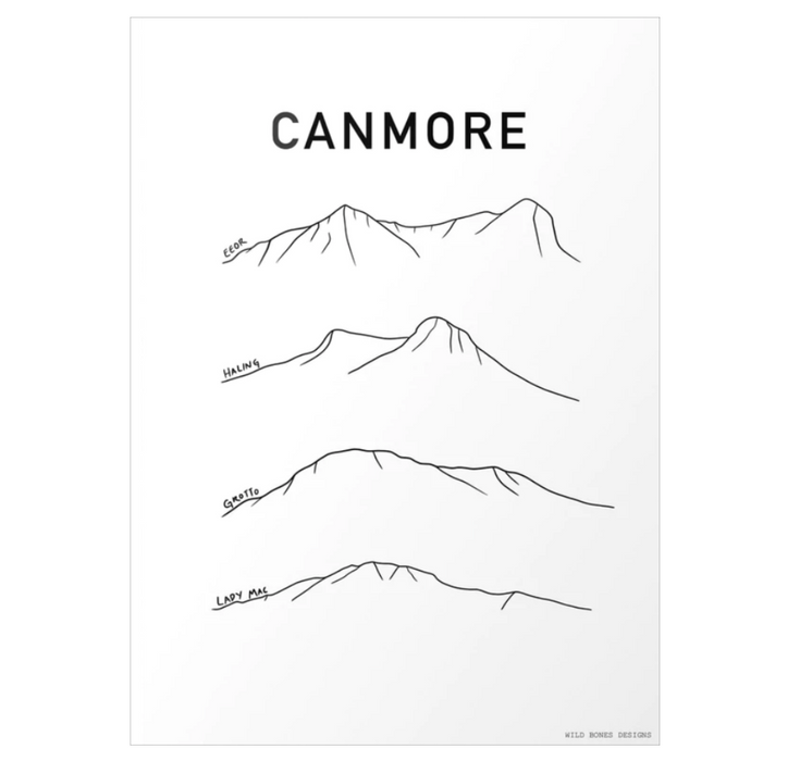 Mountain Prints by Wild Bones Design
