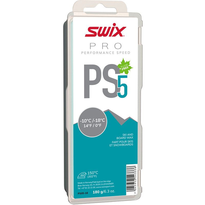 Swix PS5 Turquoise Wax (-10⁰C to -18⁰C)