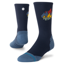 Stance Run Light Crew Peaks Ribbed