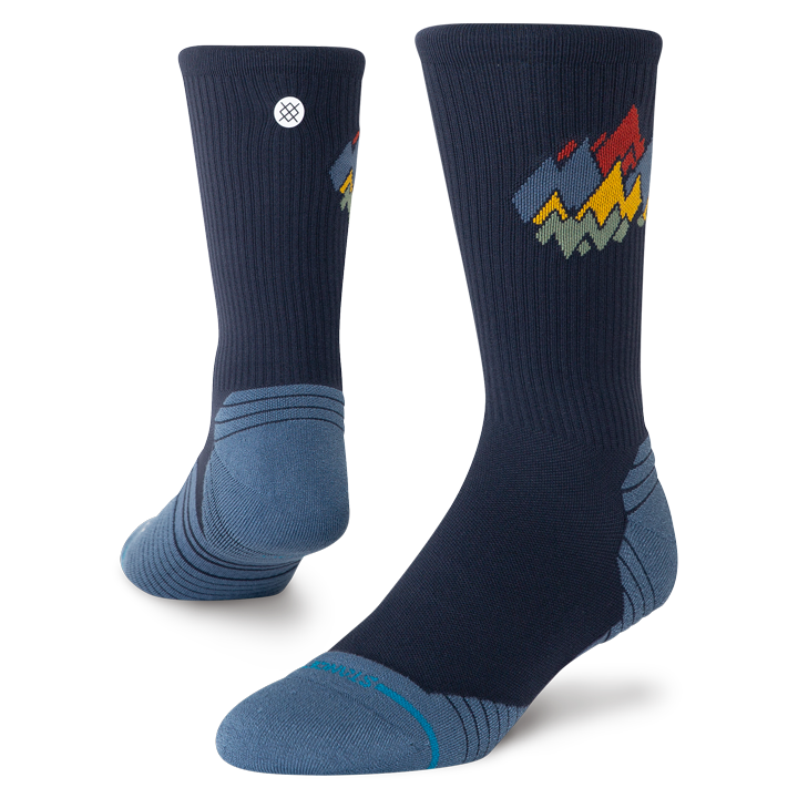 Stance Run Light Crew Peaks Ribbed