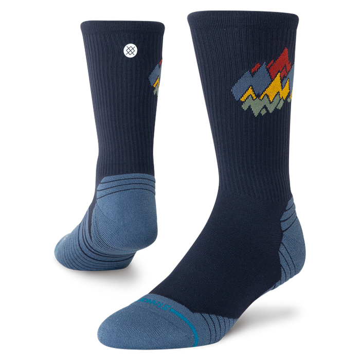 Stance Run Light Crew Peaks Ribbed