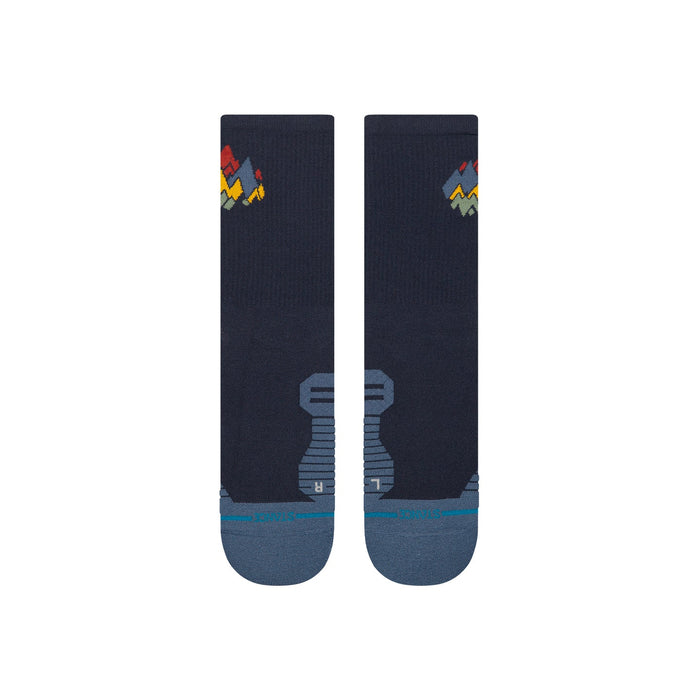 Stance Run Light Crew Peaks Ribbed
