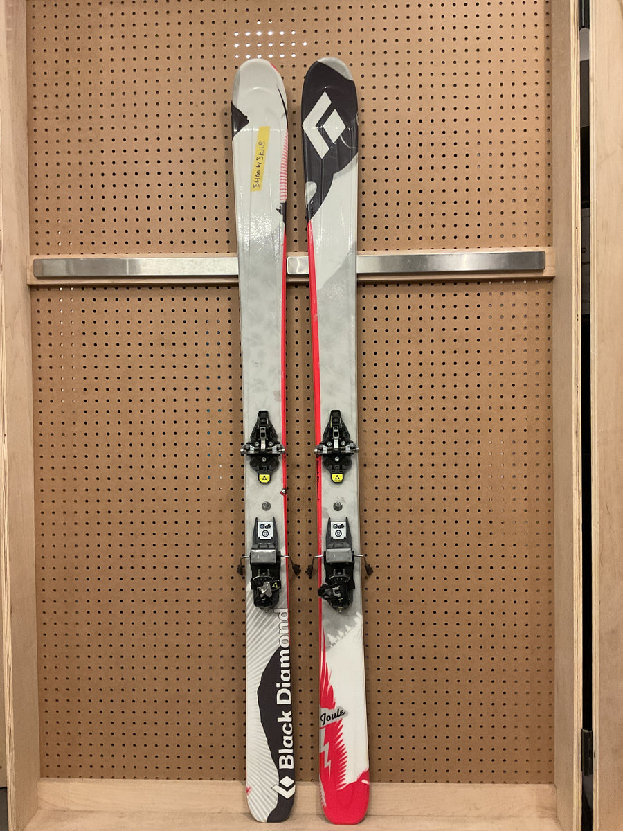 USED Black Diamond Joule 95 skis 165cm w/ binding + skins