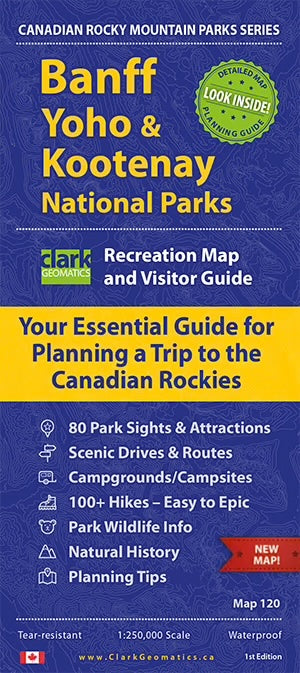 Banff Yoho & Kootenay Area Map