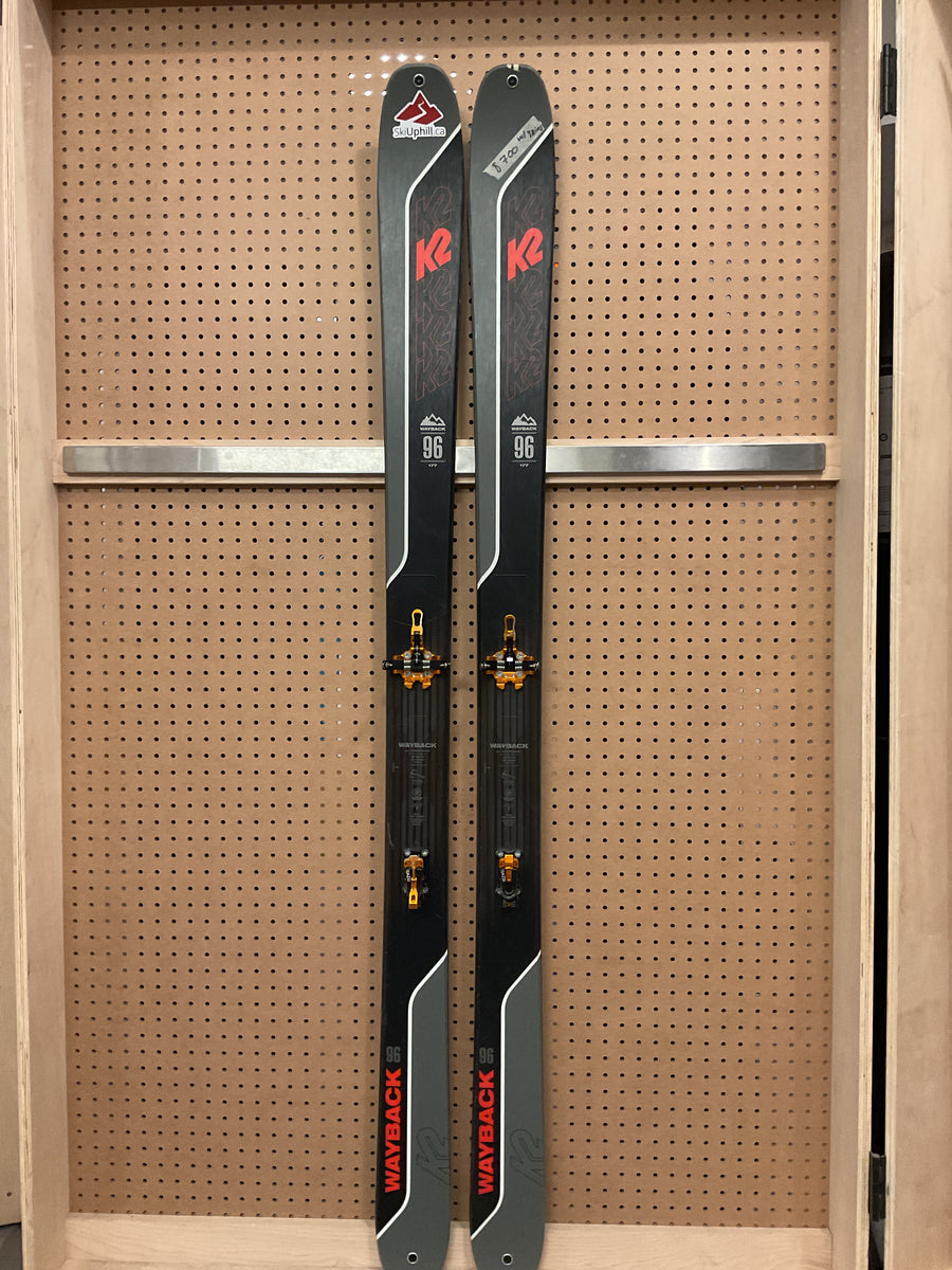 USED K2 Wayback 96 Skis, 177cm + SkiTrab skins