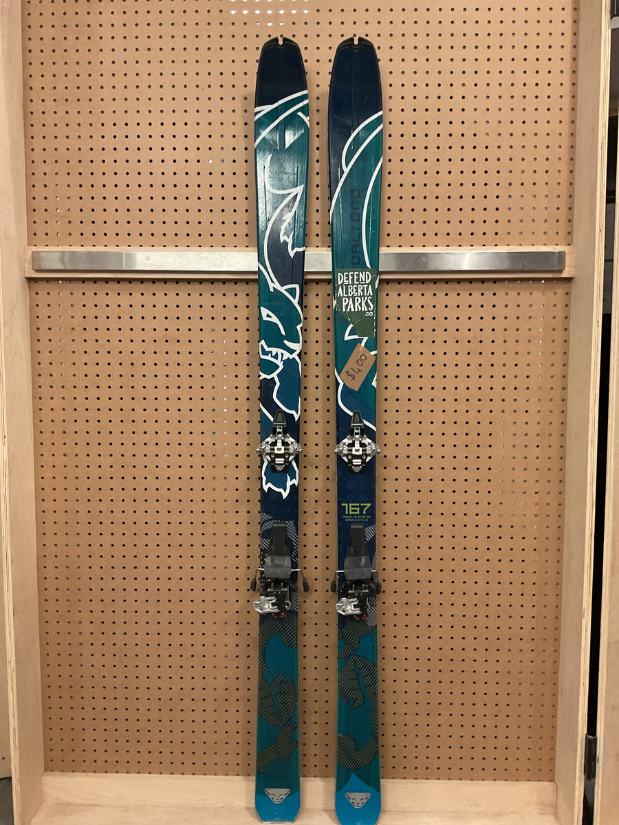 USED Dyanfit Baltoro "80mm" 167cm w/ Dynafit ST radical & Pomoca skins