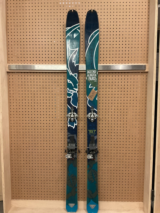 USED Dyanfit Baltoro "80mm" 167cm w/ Dynafit ST radical & Pomoca skins