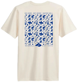 Natural Cotton / Blue Print