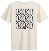 Natural Cotton / Black Print