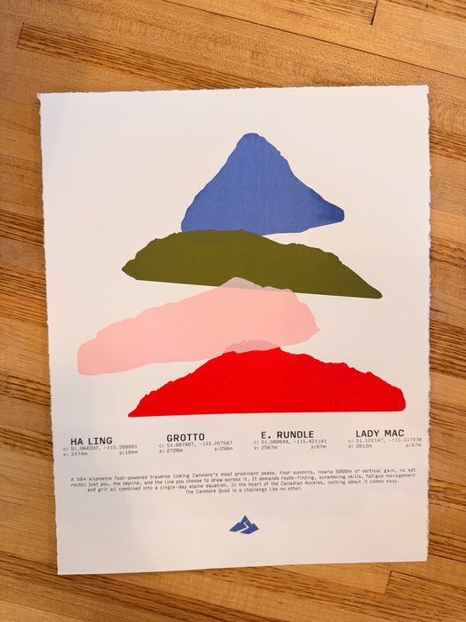 Canmore Quad Route Print by CINIC Studios