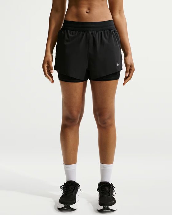 Nike Swift Dri-FIT Mid-Rise 4"  2-in-1 Shorts (Women's)
