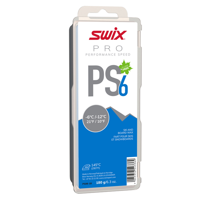 Swix PS6 Wax (-6⁰C to -12⁰C)